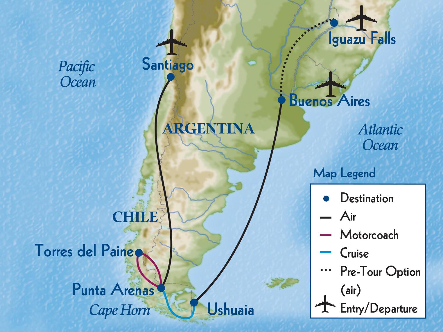 Patagonian Frontiers: Argentina and Chile by Land & Sea