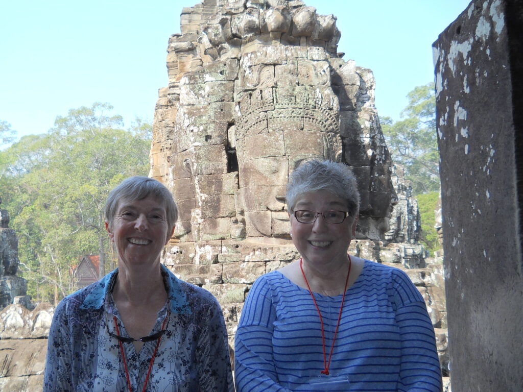 Lyn Taylor and Karen Reyes Angkor Wat