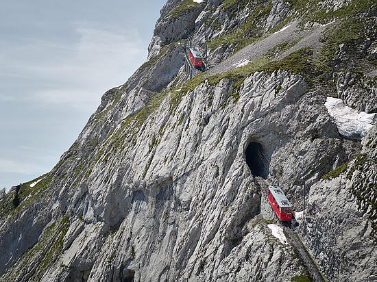 mount pilatus cogwheel train