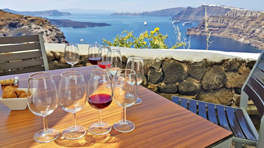 Venetsanos winery foodie tour santorini