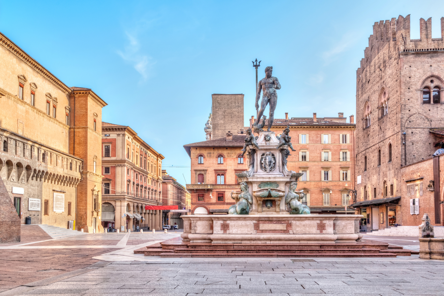 Piazza del Nettuno square in Bologna