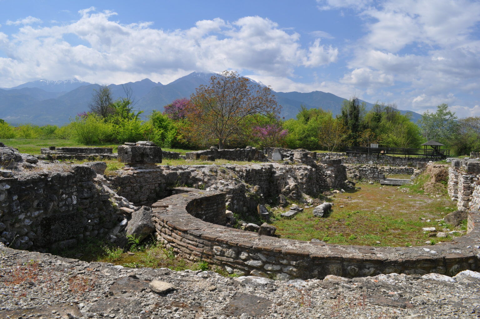 The archaeological site of Aigai in Vergina, Greece