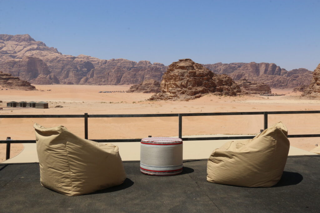 view from the roof of the tent