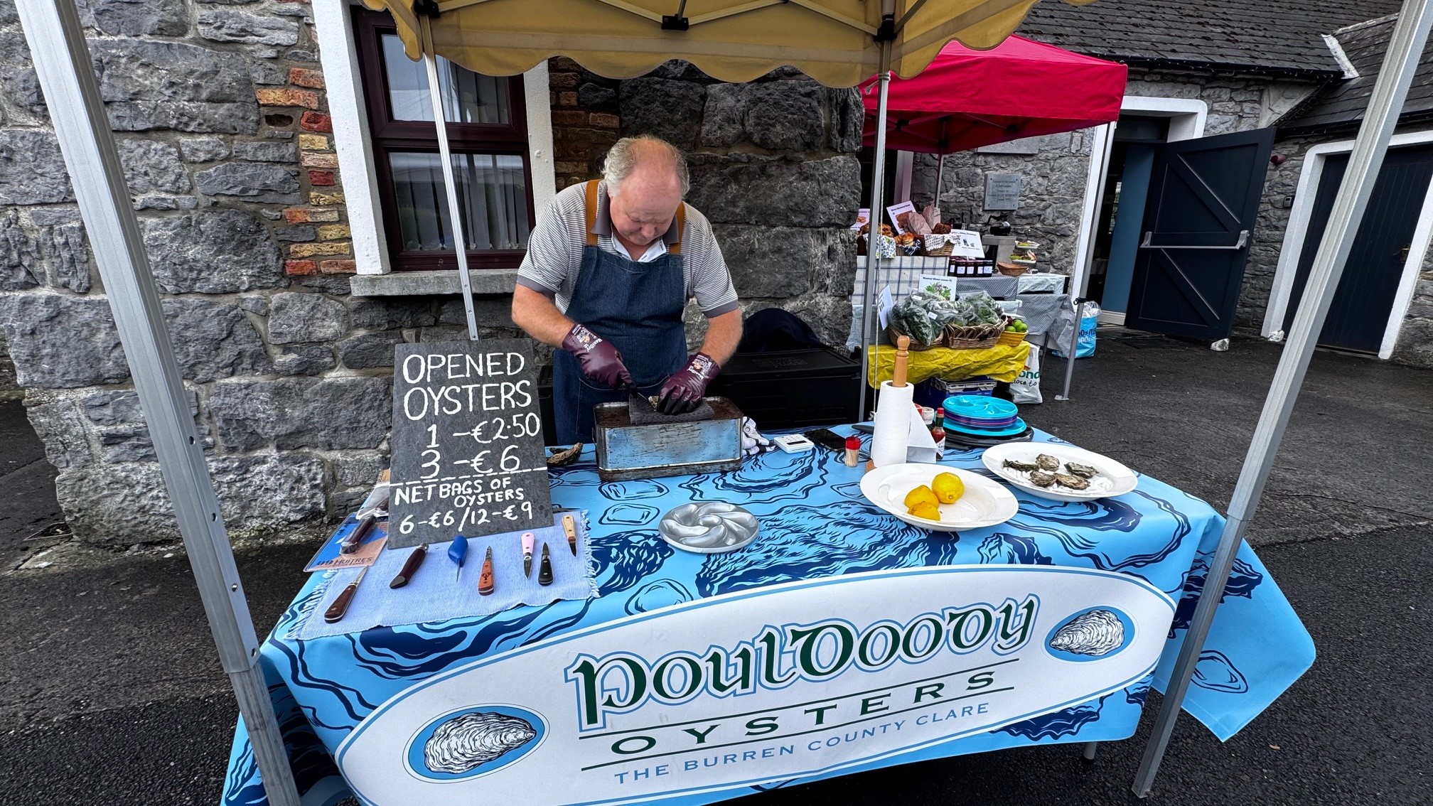 IRE fresh oysters fred