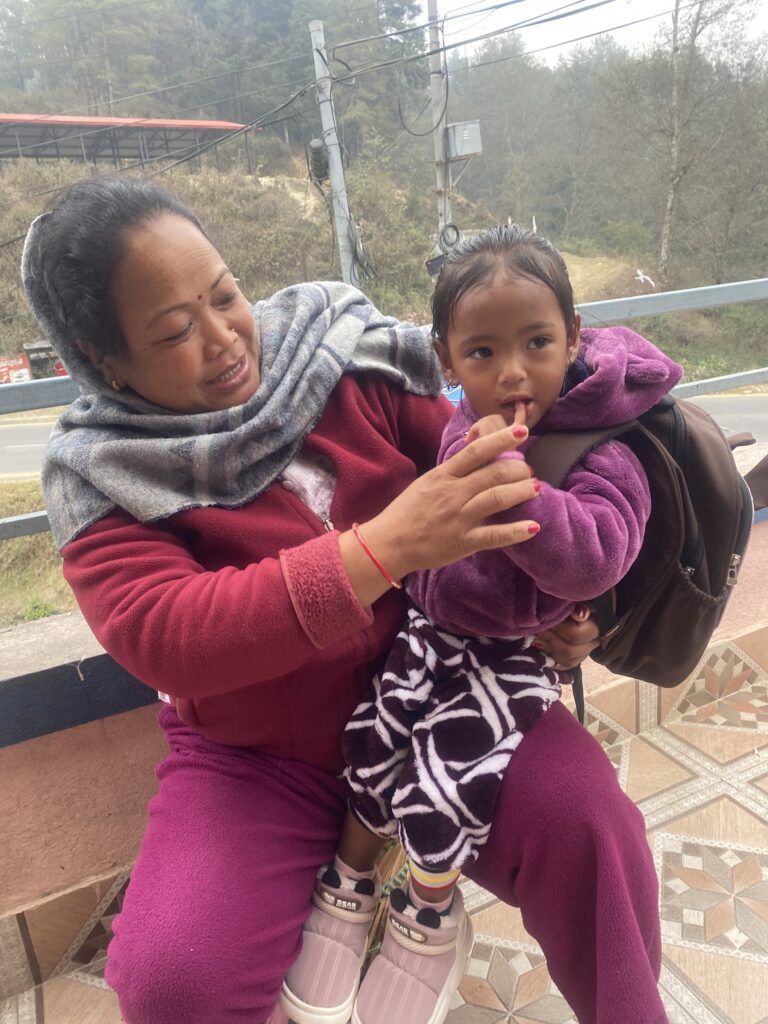 local mother and child kathmandu peggy bendel