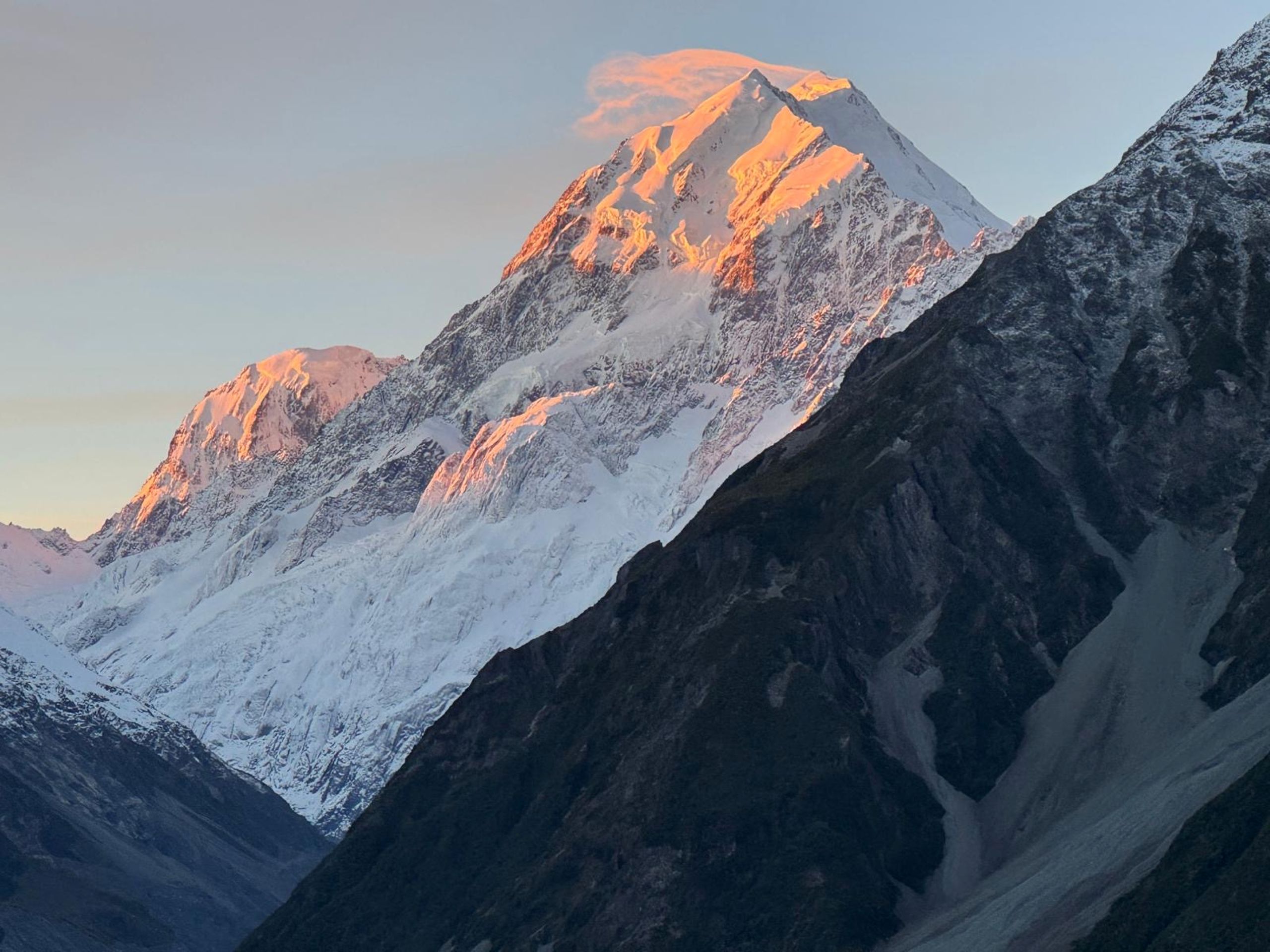 Aoraki (Mount Cook) in New Zealand, as photographed by Dr. Carol Mahlstedt