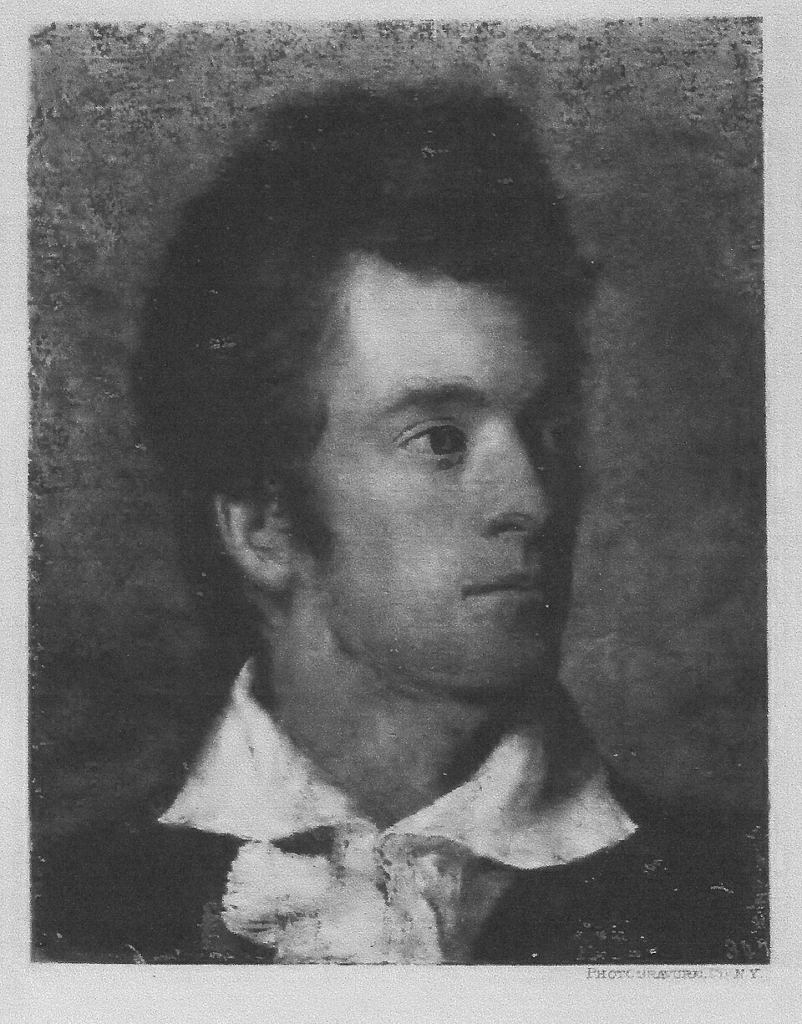 Self-portrait by George Catlin, who is credited with first proposing the idea of establishing national parks
